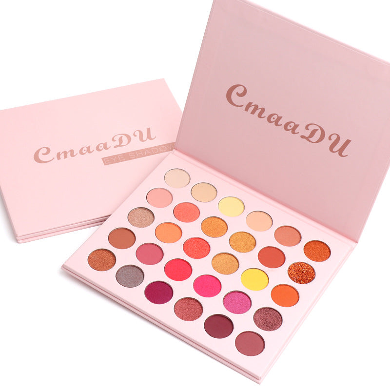 Matte Metall-Glitzer Lidschatten-Palette, 30 Farben – Bild 4 | LuxeStyle