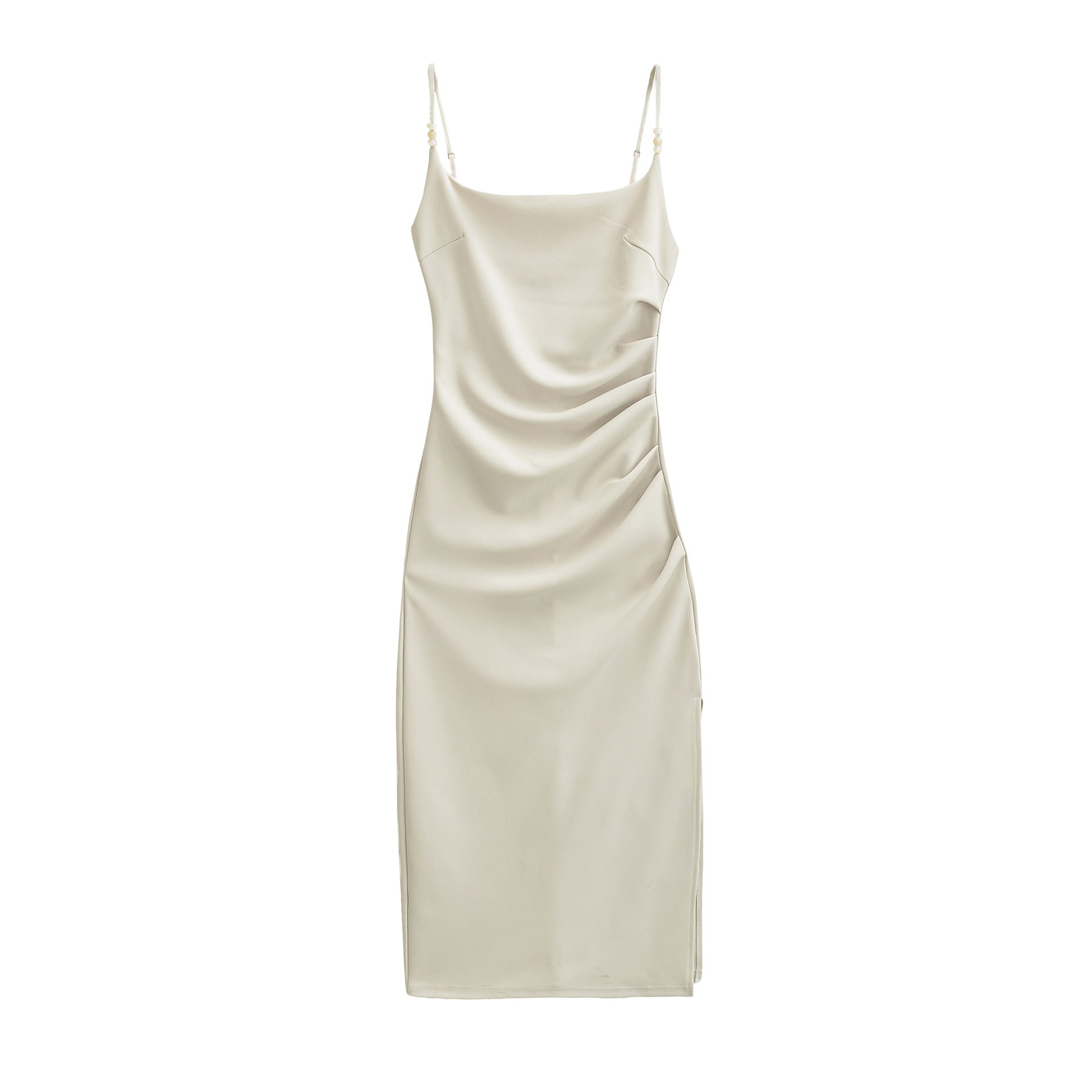Pleated Midi-Kleid