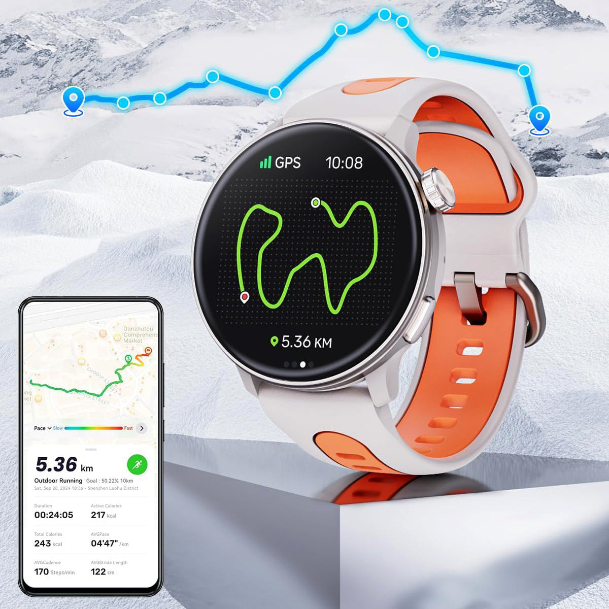 Smartwatch «FitPro» · Fitness & Anrufe