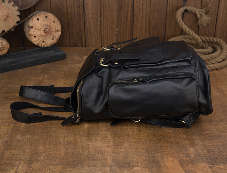 Handgefertigter Herrenrucksack aus echtem Leder – Bild 10 | LuxeStyle