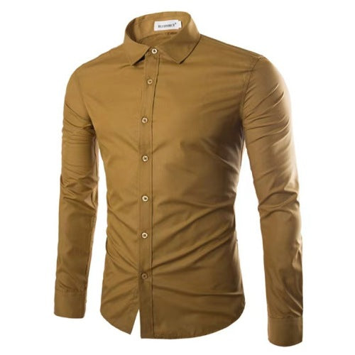 Bügelfreies Langarm-Polohemd für Herren – Bild 13 | LuxeStyle