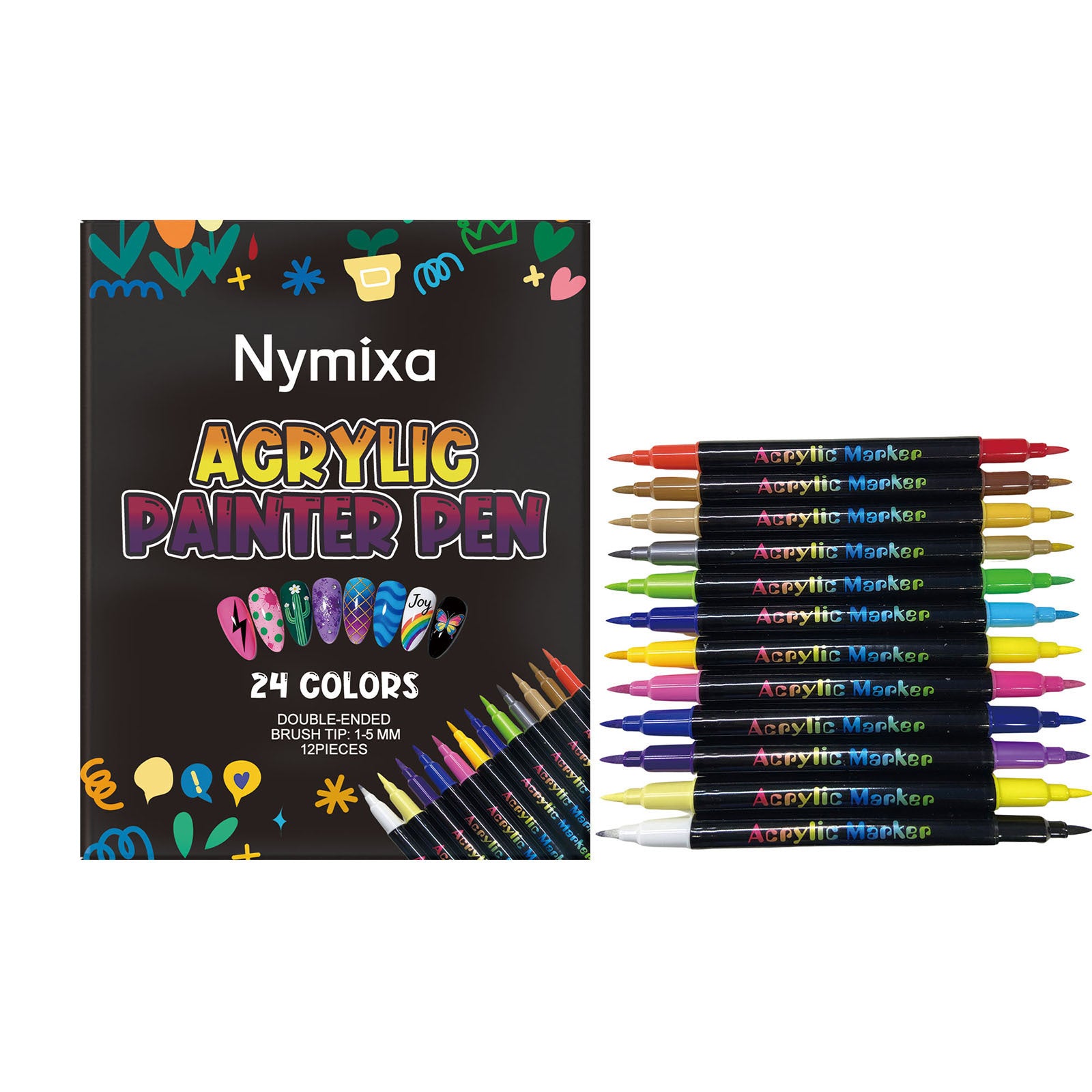 Doppelseitiges Nail Art Stifte-Set