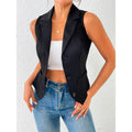 Elegante Chenille-Weste mit Streifenmuster