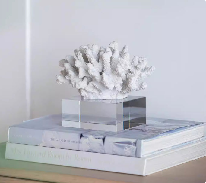 Korallen-Ornament mit Kristallbasis | LuxeStyle