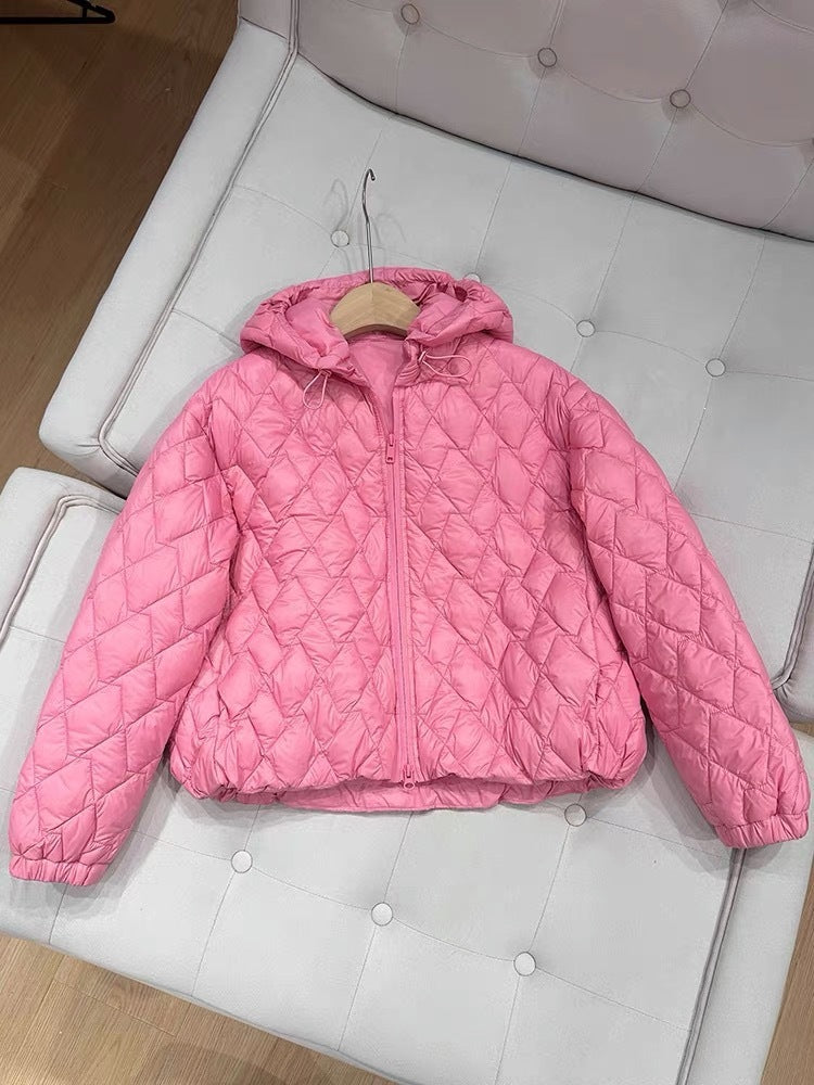 Leichter Baumwoll-Coat mit Kapuze – Bild 3 | LuxeStyle