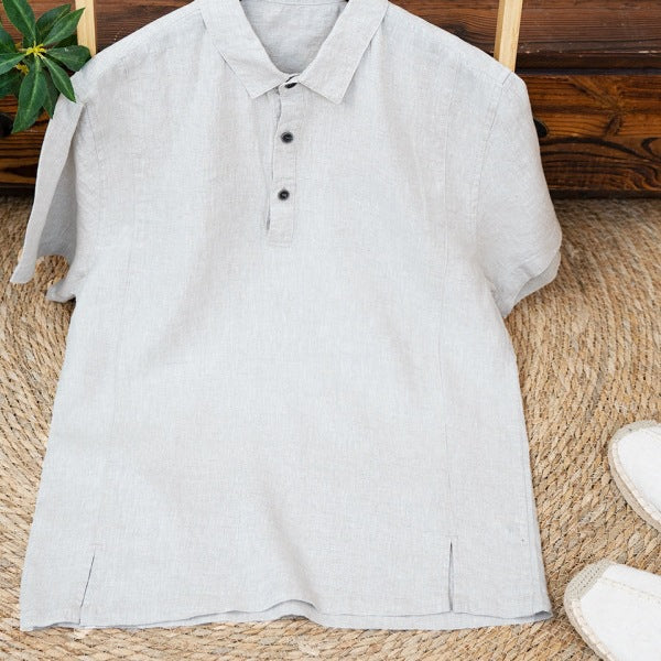 Leichter Sommer-Shirt aus Leinen
