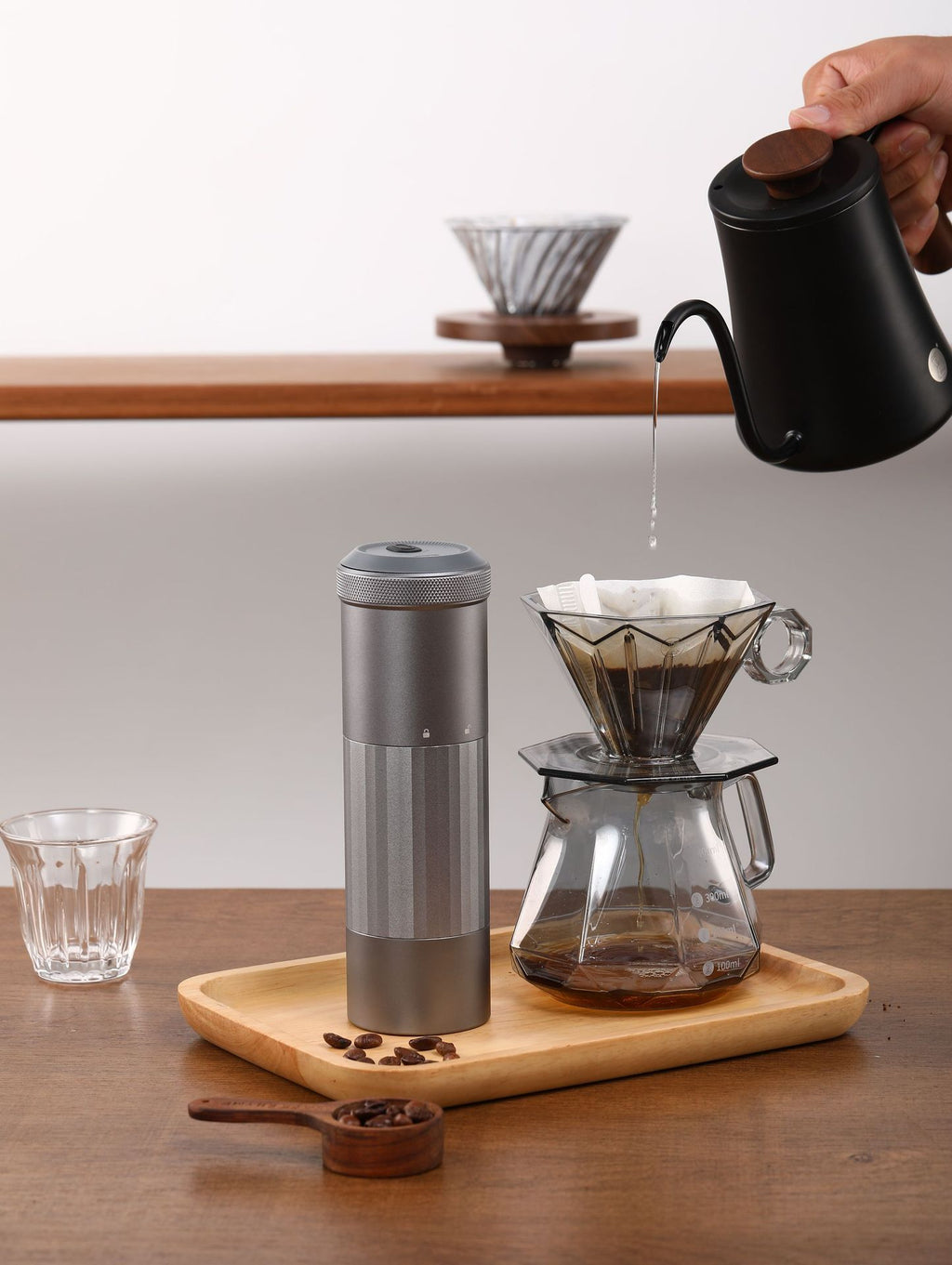 Kabellose Kaffeemühle mit USB-Ladefunktion