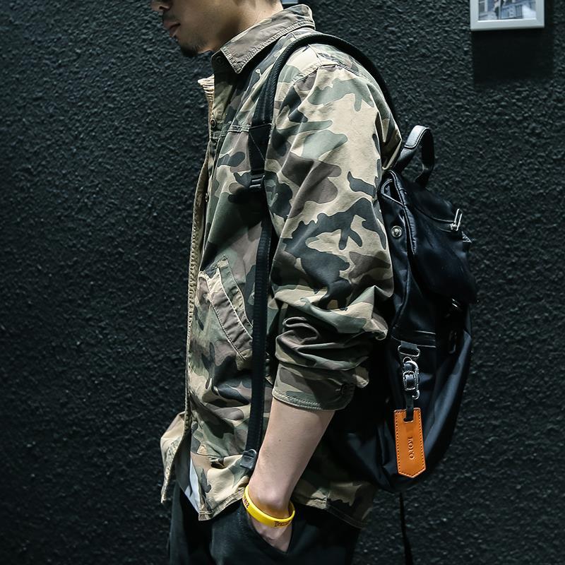 Tarnmuster Langarmhemd für Herren – Bild 5 | LuxeStyle