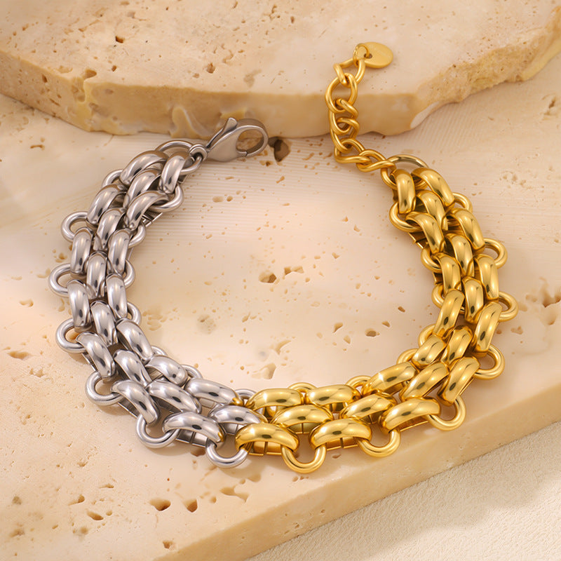 Edelstahl Armband mit Kreisen – Bild 6 | LuxeStyle