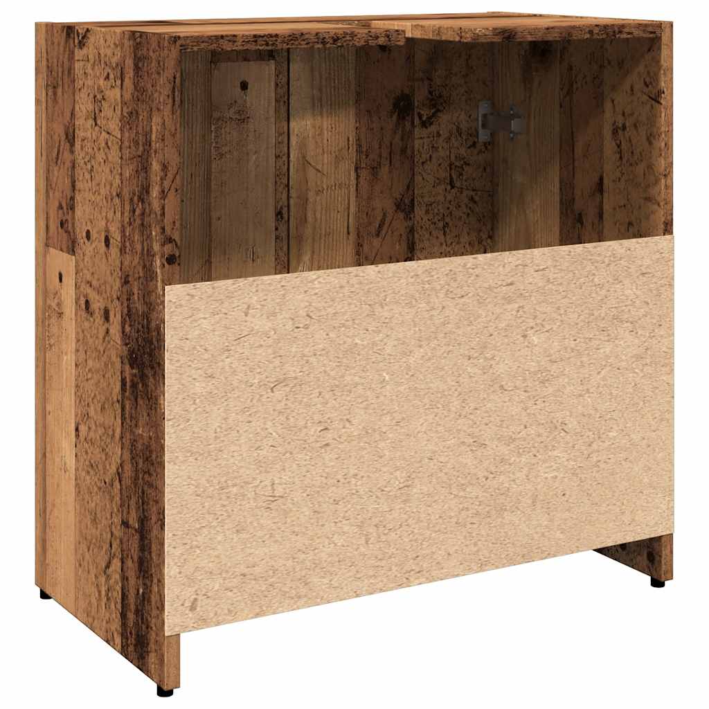 Waschtischunterschrank im Holz-Look