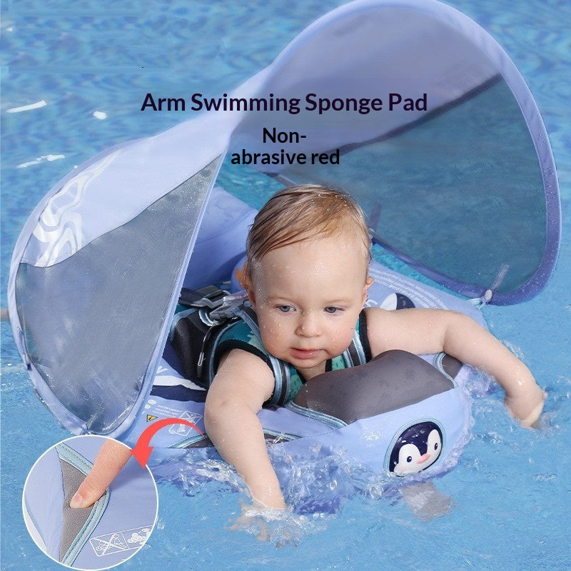Pinguin-Schwimmring mit Sonnensegel
