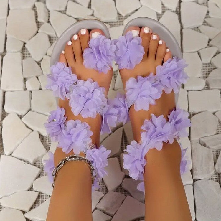 Florale Zehensteg-Sandalen im Römer-Stil – Bild 10 | LuxeStyle