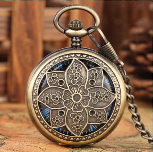 Retro Hohl-Design Mechanische Taschenuhr – Ansicht 5