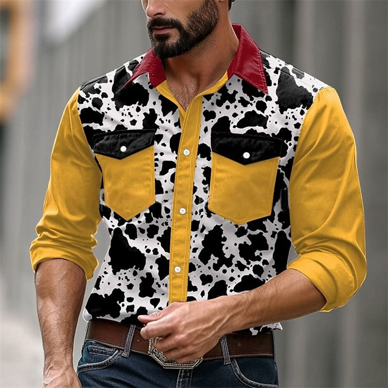 Herren Bluse im Western-Stil