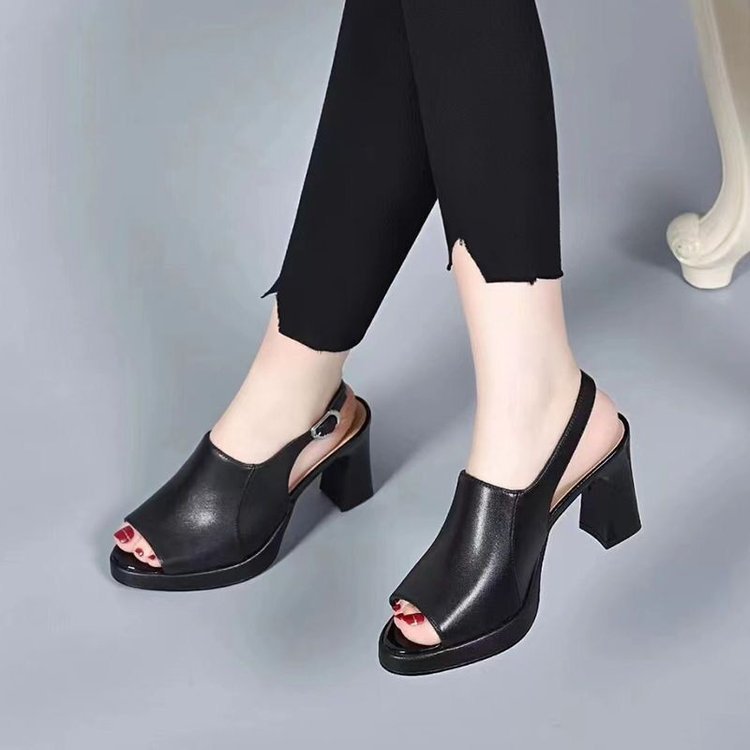 Wasserdichte Plateau-Schuhe mit Keilabsatz