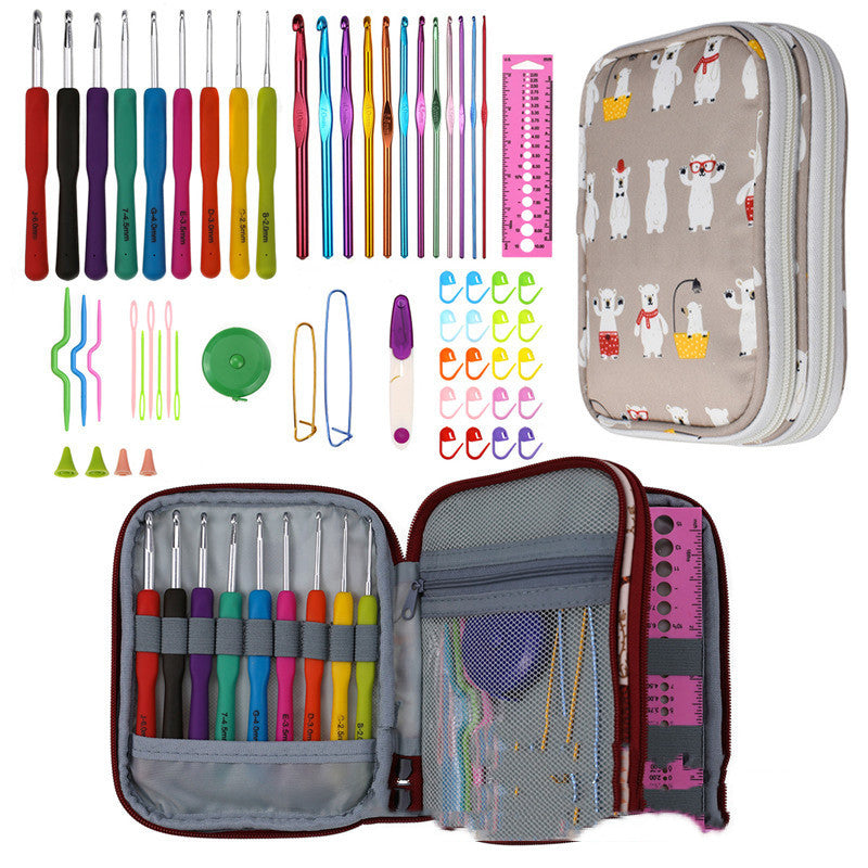 Häkelnadel-Set mit Etui, 36 Teile – Bild 2 | LuxeStyle