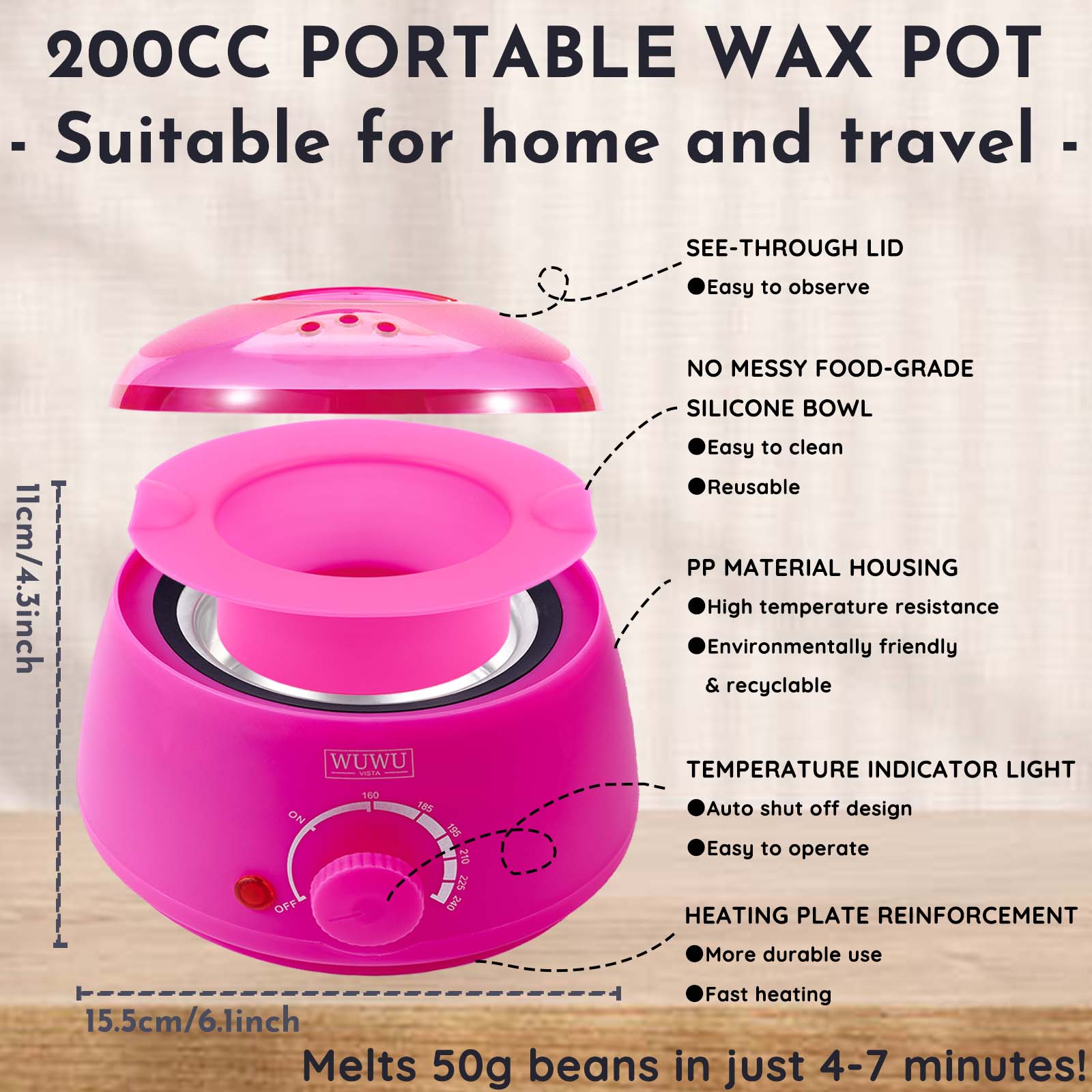 WUWUVISTA Waxing Kit 23-teilig