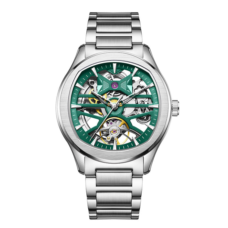 Skelett-Herrenuhr mit mechanischem Werk