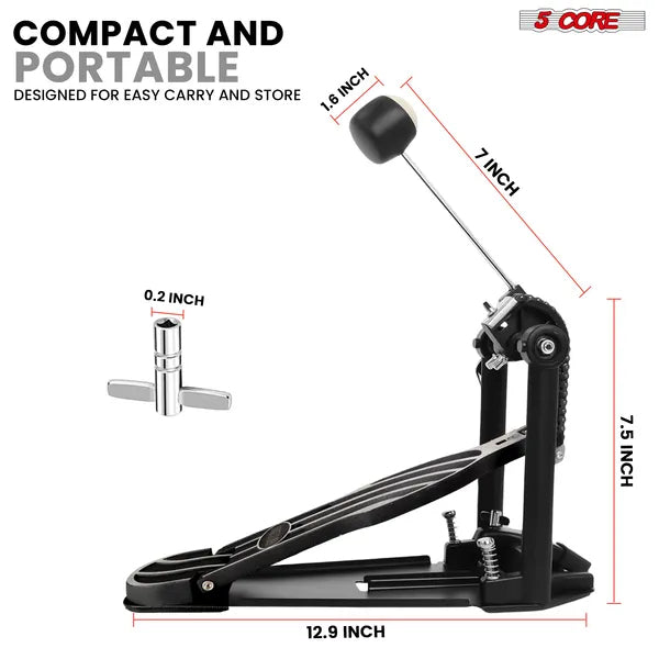 Bass Drum Pedal mit Filzschlegel