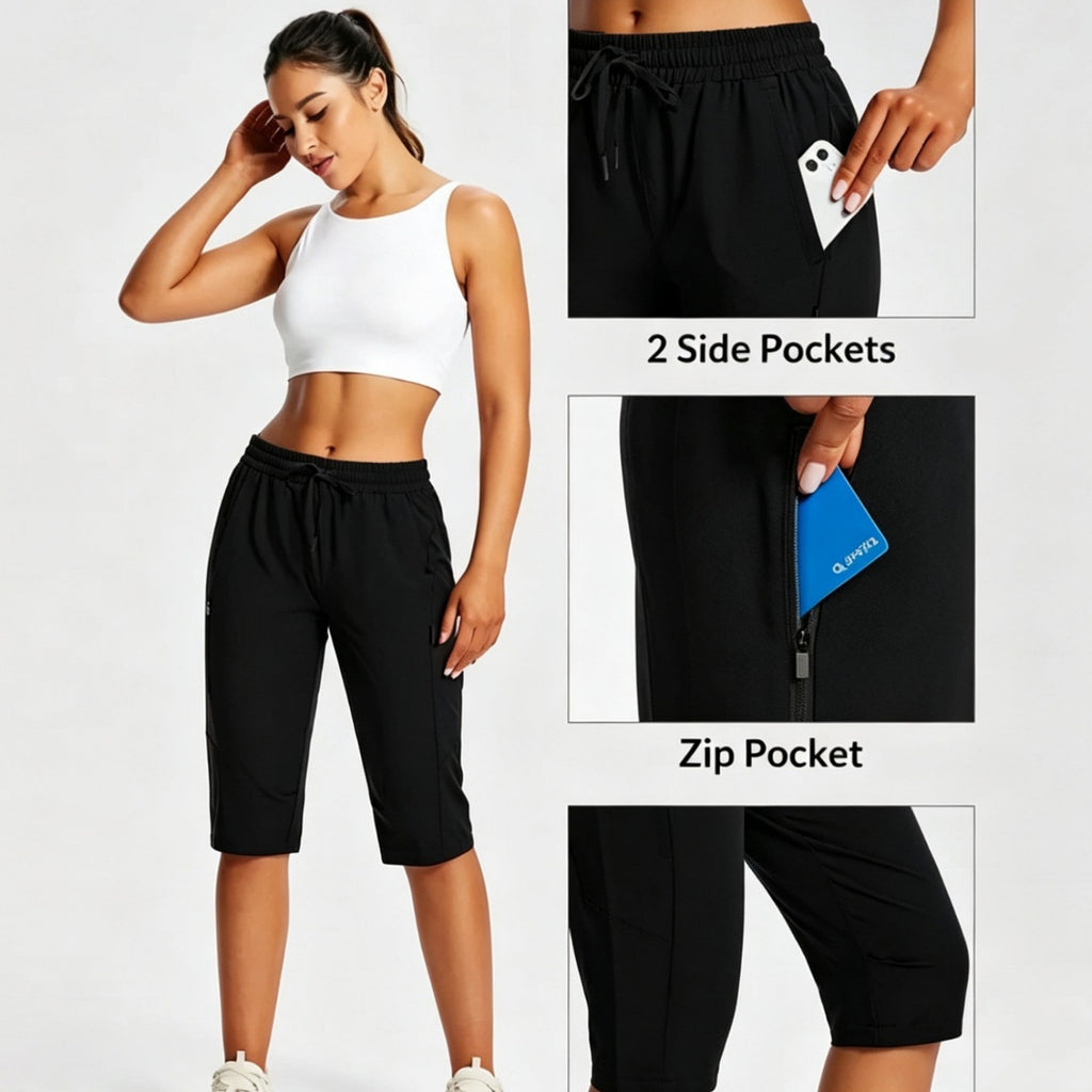 Leichte Sport-Shorts mit Multi-Pockets