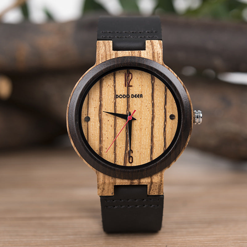 Holzquarz-Uhr mit Zeiger – Bild 3 | LuxeStyle