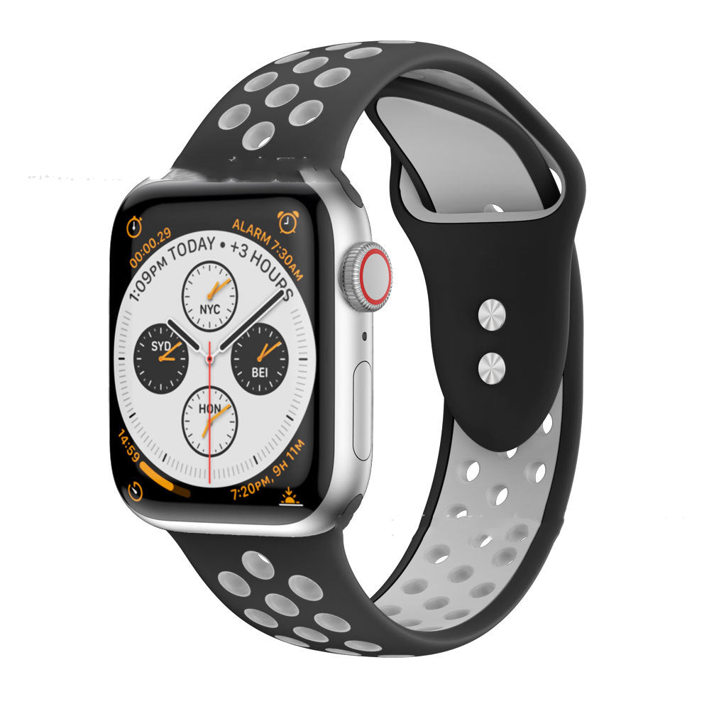 Zweifarbiges Silikonarmband für Apple Watch – Ansicht 5
