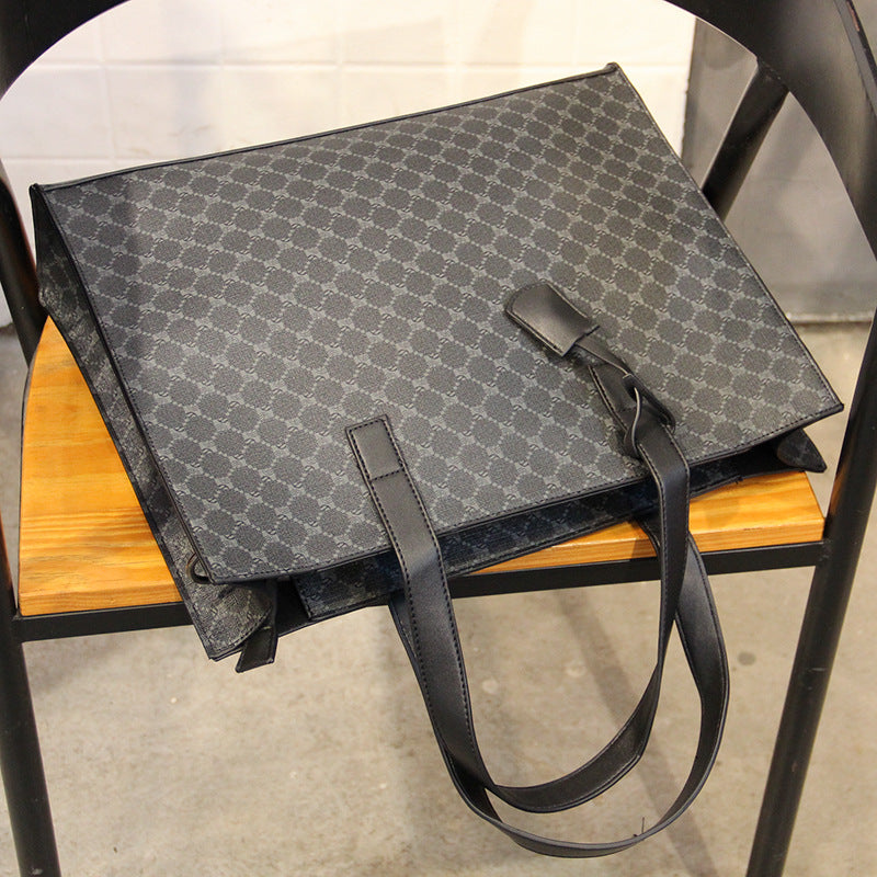 Karo Tote Alltag Schultertasche Herren – Bild 13 | LuxeStyle