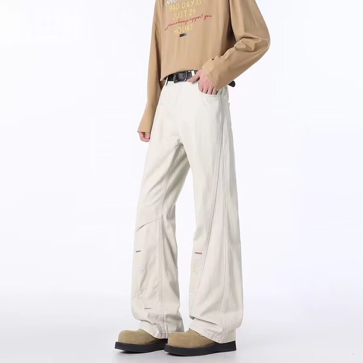 Bootcut Jeans mit seitlichem Reissverschluss – Bild 5 | LuxeStyle