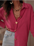 Gestreifte Bluse aus Polyester – Bild 9 | LuxeStyle
