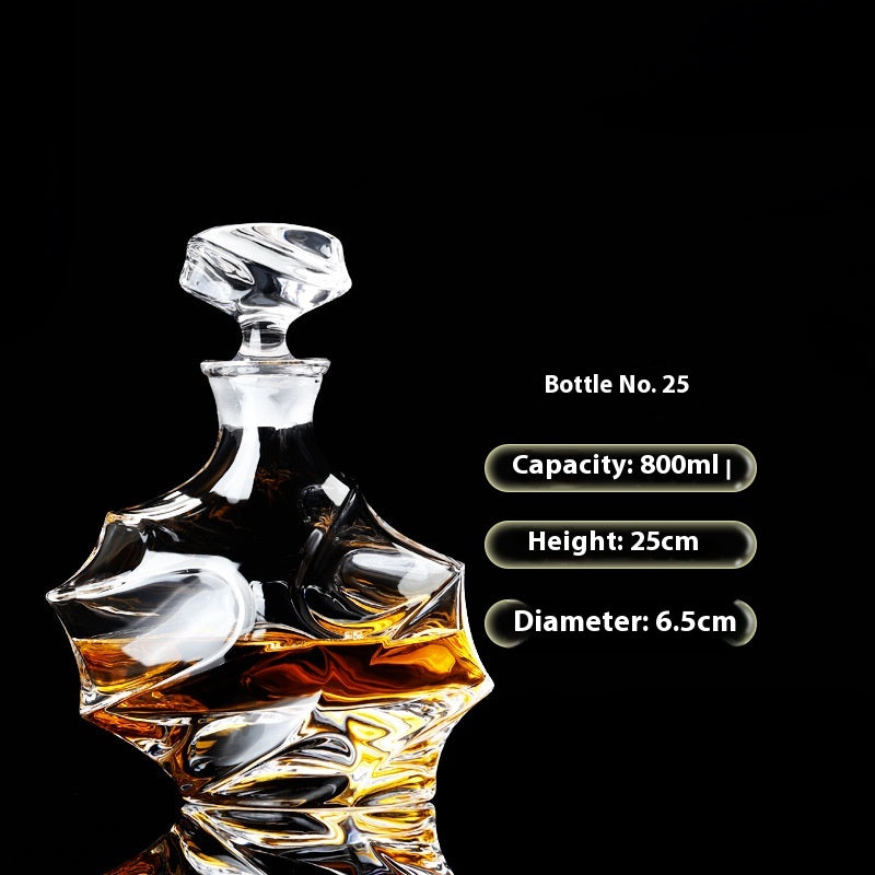 Weinflasche aus Glas
