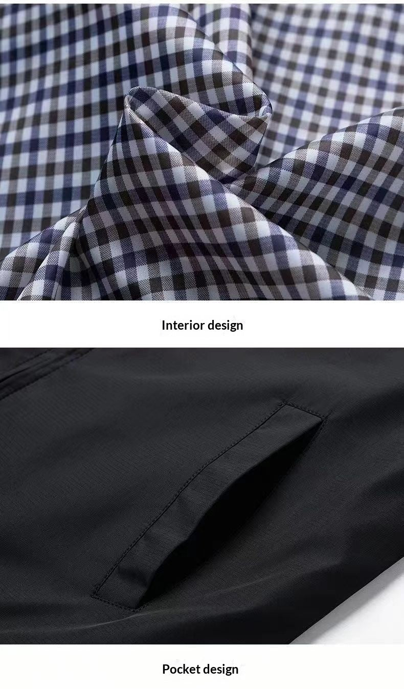 Business-Freizeitjacke mit Stehkragen