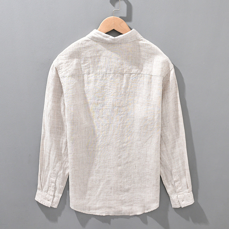 Leinen-Shirt in Hellblau – locker geschnitten – Bild 6 | LuxeStyle