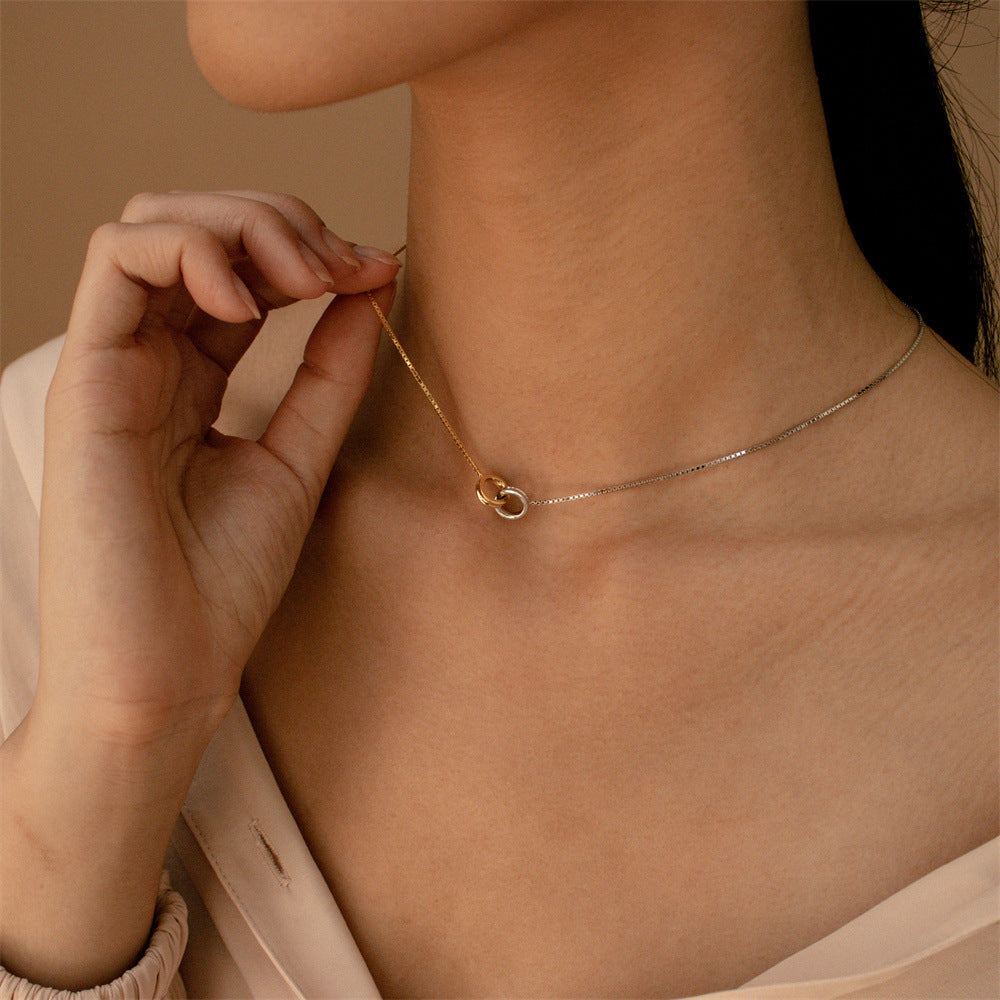 Asymmetrische Halskette mit Gliedern