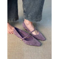 Mary Jane Slingback mit spitzem Zeh