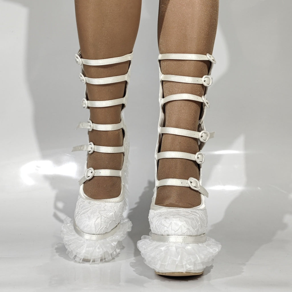 Overknee-Stiefel mit Chunky-Heel und Plateau