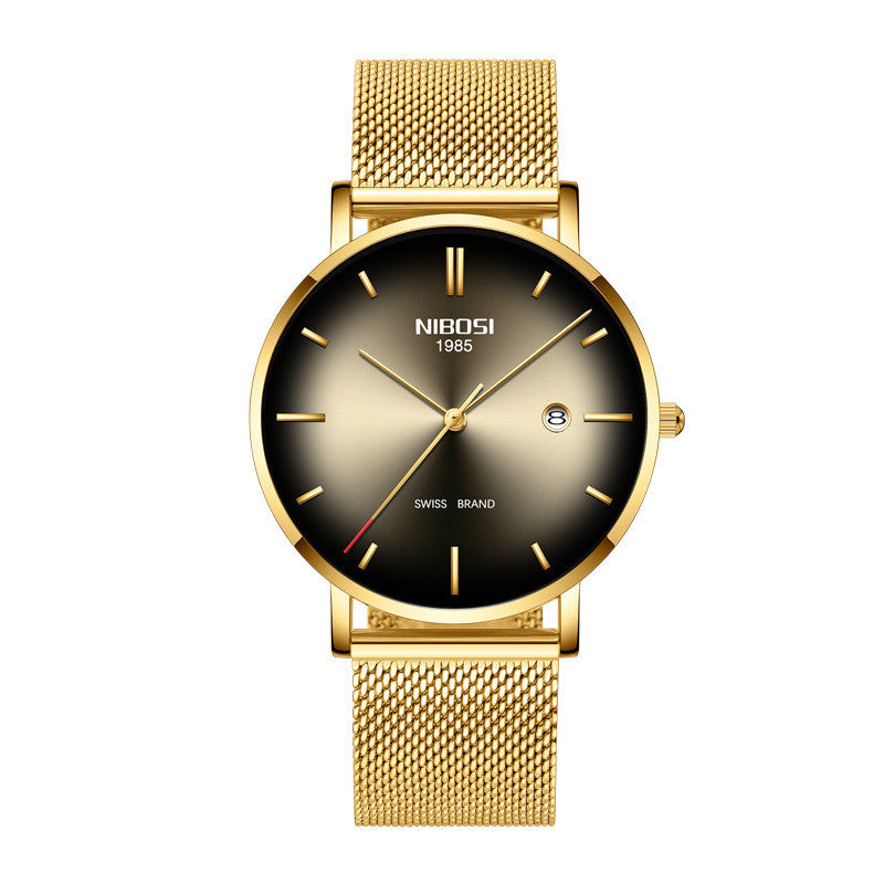 NIBOSI Herrenuhr – Wasserdicht, Kalender, Quarz – Bild 2 | LuxeStyle