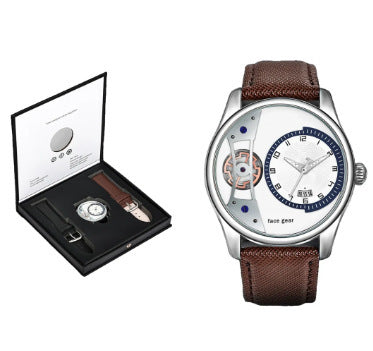 Herrenuhr mit Wechselarmbändern im Geschenkset