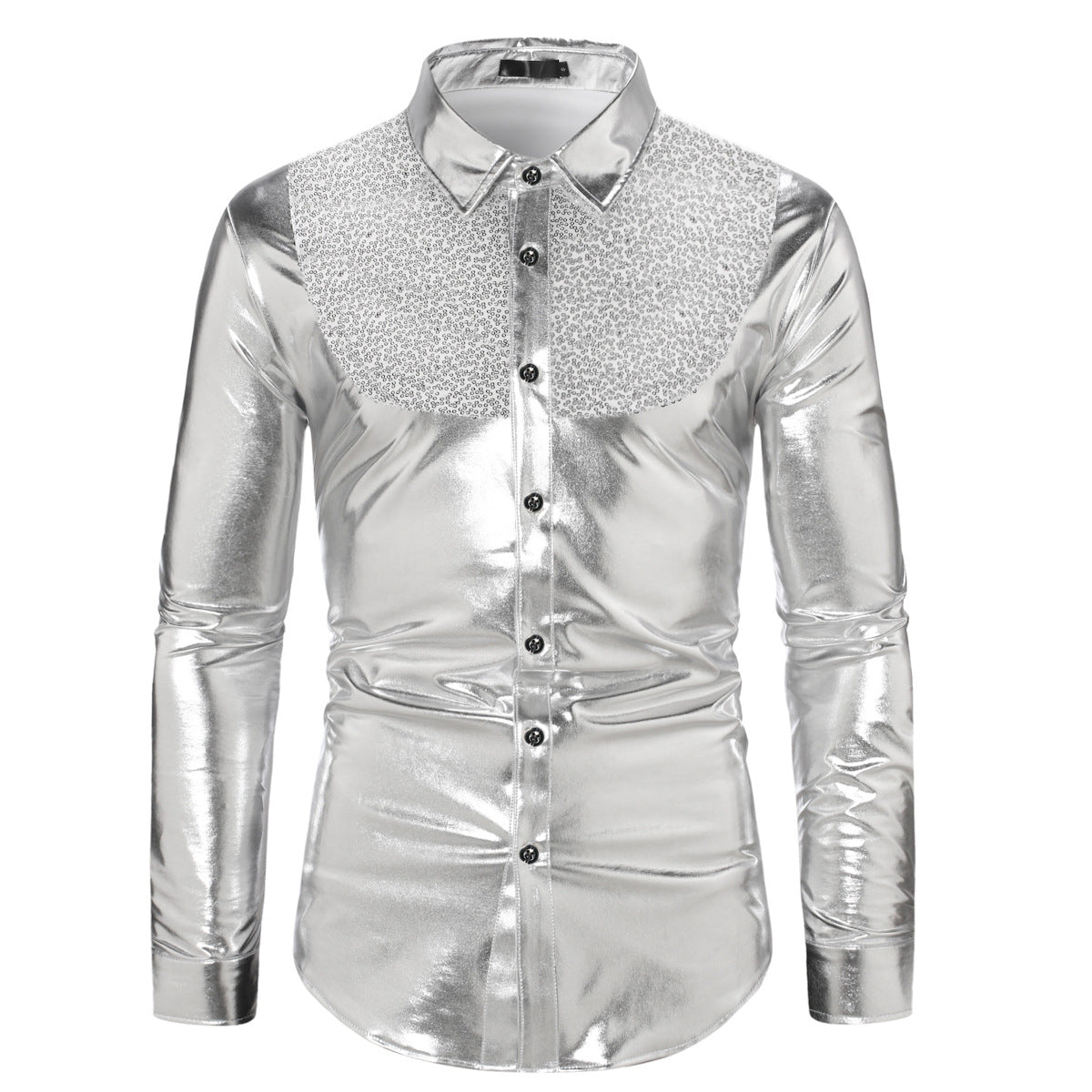 Pailletten Disco Hemd für Teenager – Bild 4 | LuxeStyle