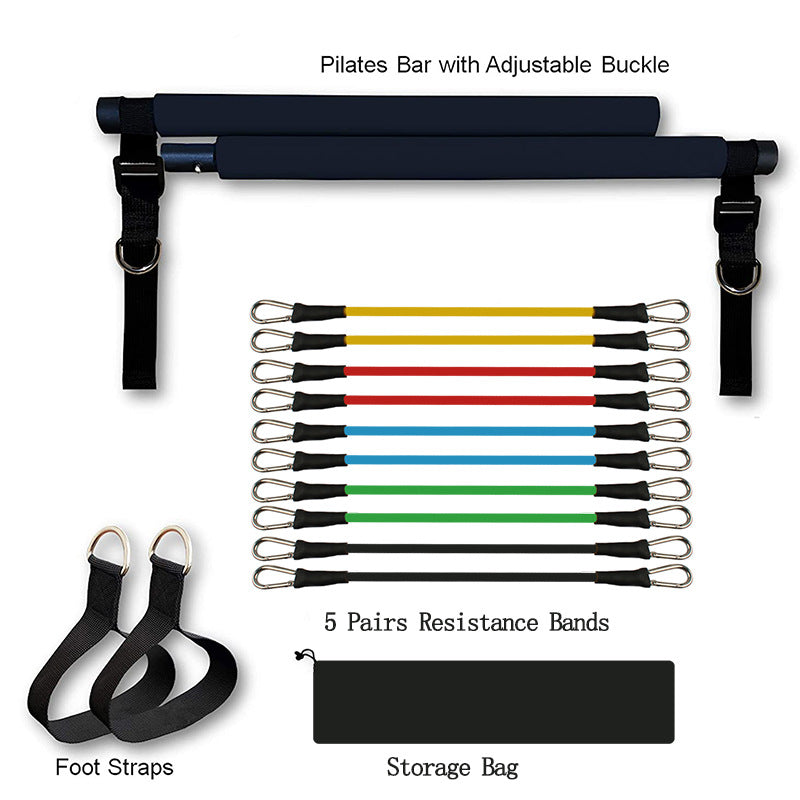Fitness Yoga Pilates Bar – Tragbares Widerstandsband