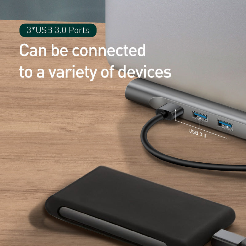 USB-C-Hub mit HDMI, VGA, Ethernet und Kartenleser – Bild 2 | LuxeStyle