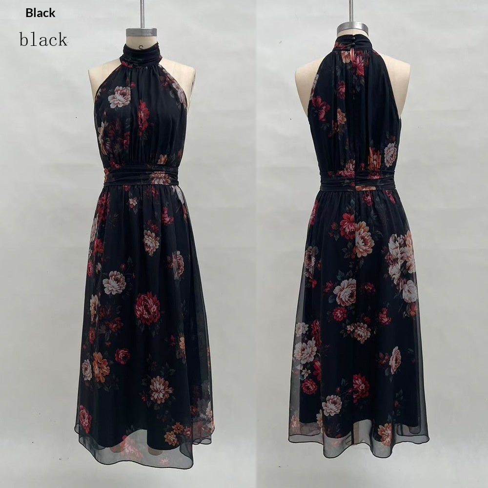 Ärmelloses Maxikleid mit Blumenprint – Bild 6 | LuxeStyle