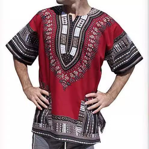 Gestreiftes Kurzarmshirt für Herren