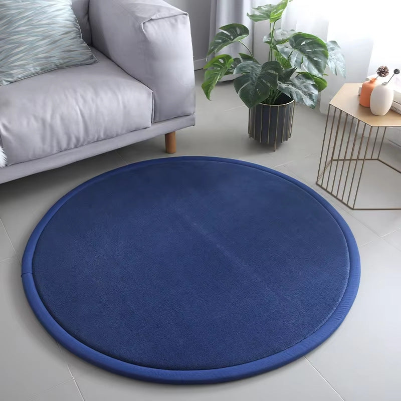 Runde, dicke Bodenmatte aus Polyester – Bild 4 | LuxeStyle