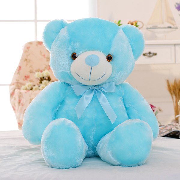 LED-Leucht-Teddybär Plüsch Rosa
