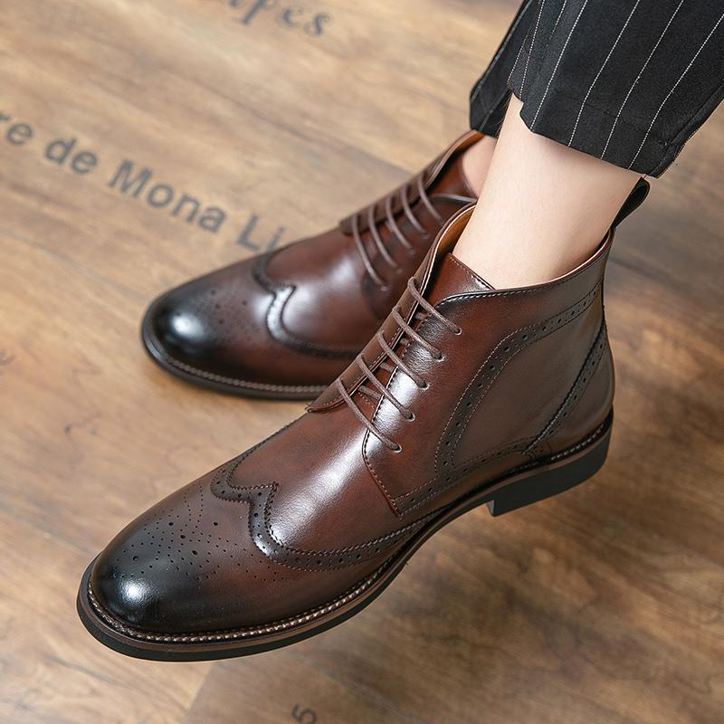 Braune Winterstiefel für Herren