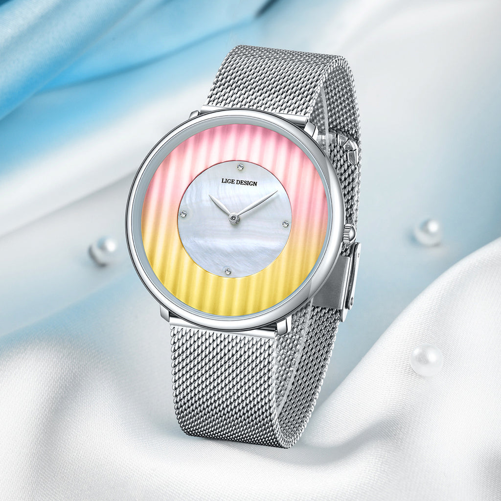 Uhr mit Farbverlauf-Dial – Bild 2 | LuxeStyle