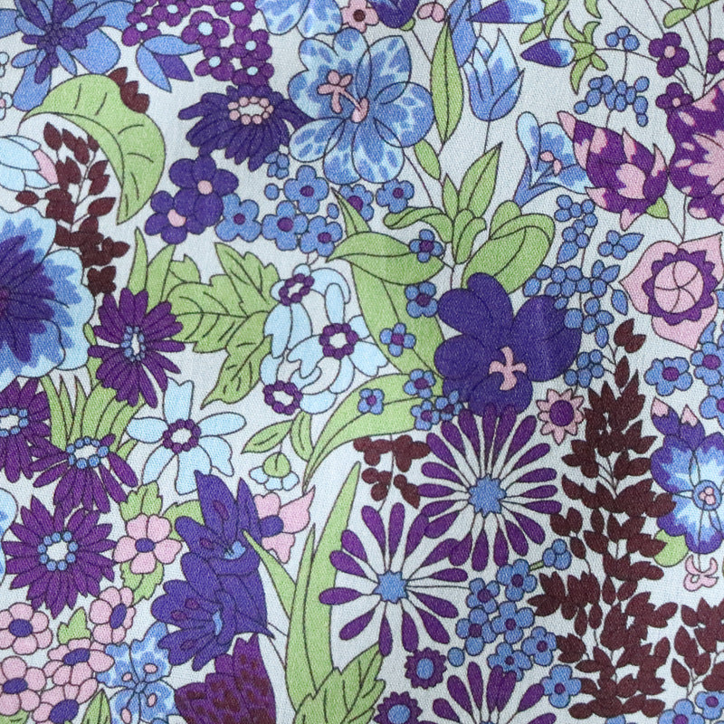 CIARA Liberty Popeline Baumwollstoff, lila Blumen · 80 Stück – Bild 3 | LuxeStyle