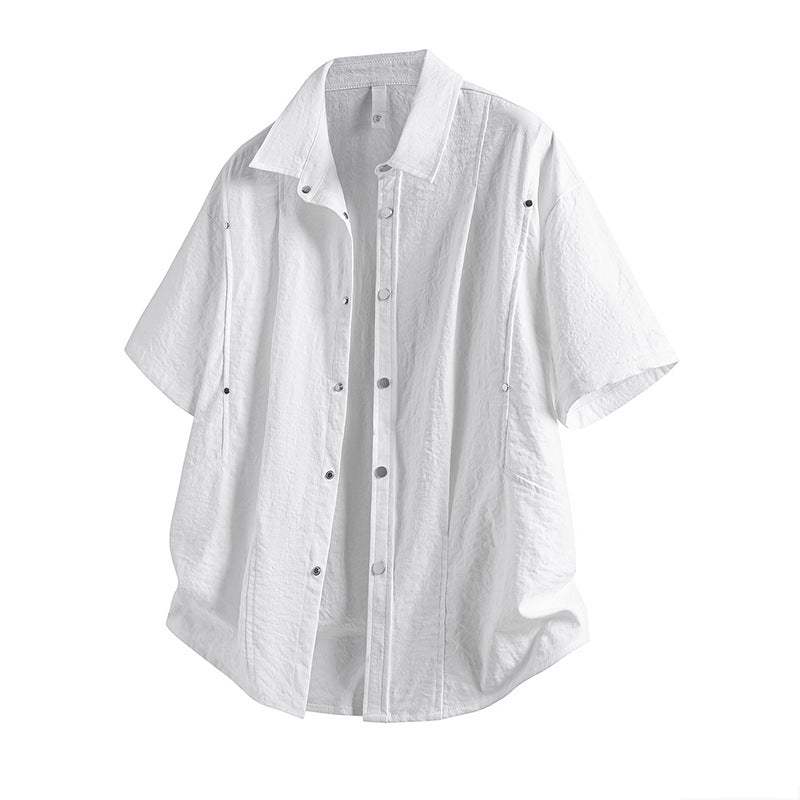 Herren Kurzarm-Shirt Sommer Casual Dünn – Bild 6 | LuxeStyle