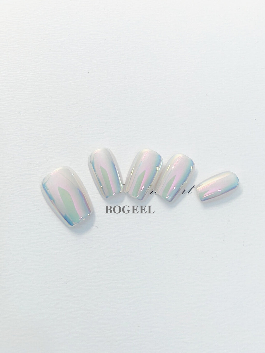 Silber Spiegel-Finish Kunstnägel