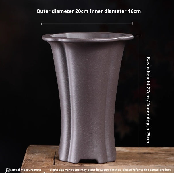 Purpurroter Orchideentopf aus Sandstein – Bild 2 | LuxeStyle
